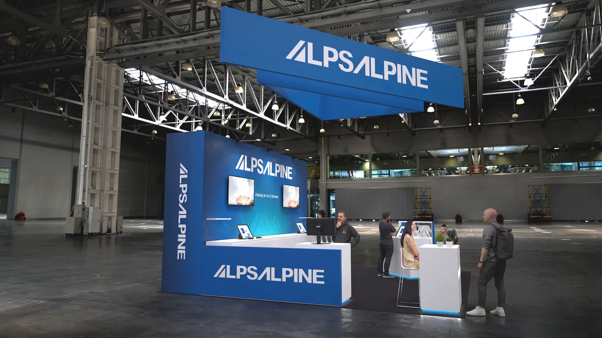 20x20 Island booth design by Reaction Space